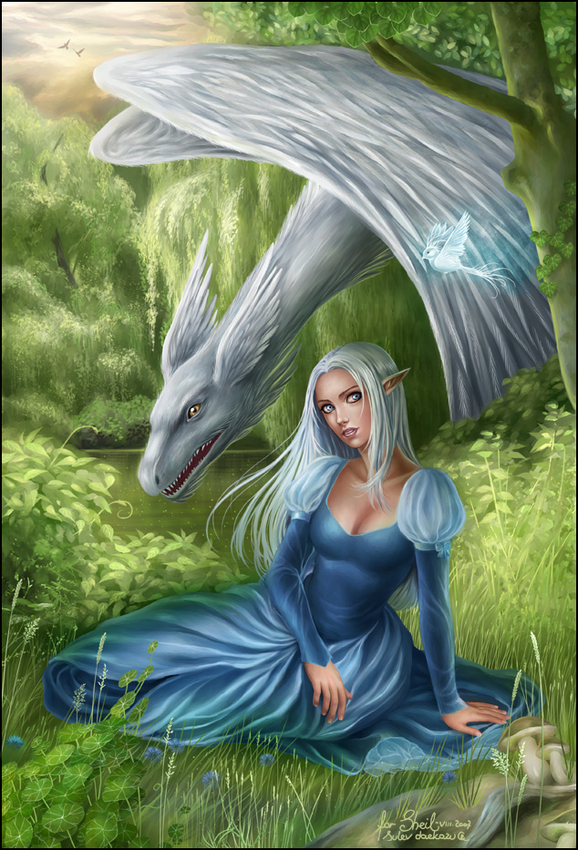 Aliele_and_the_Furry_Dragon_by_daekazu